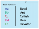 Match the Words Worksheets