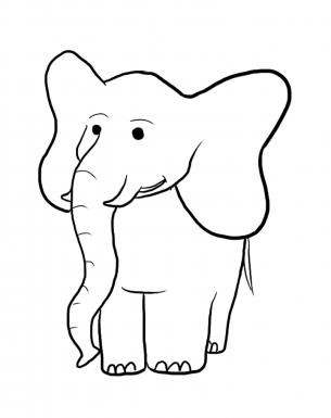 Elephant Coloring Pages Sheet