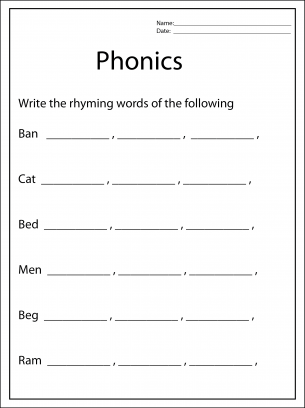 Phonics Worksheets
