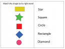 Match Shape To Word Worksheets