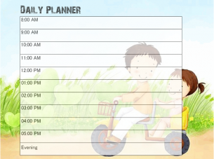 Trike to School Daily Planner 
