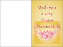 Married Life Greeting Cards - Wishing You A Very Happy Married Life