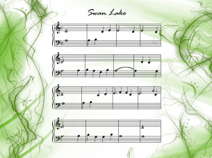 Piano Music Sheets Swan Lake