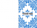 Thank you cards Blue