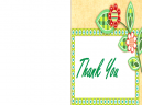 Green Leaf Thank You Cards