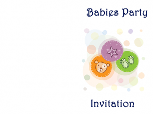 Babys Party Birthday Invitations 
