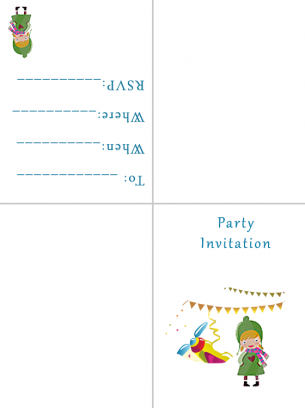 Party Invitations Plane