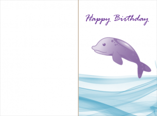 Birthday Cards Dolphins