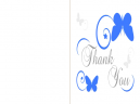 Thank you cards Butterfly