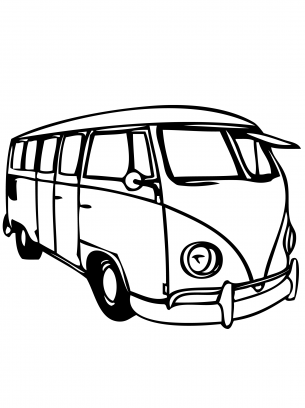 Bus Coloring Sheet