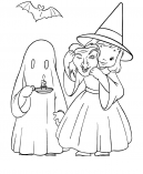Halloween Coloring Ghost