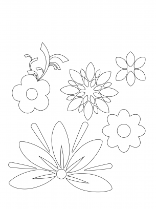 Floral Coloring Sheets