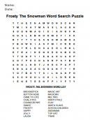Snow Word Search 
