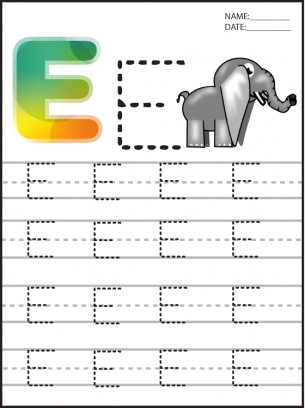 Alphabet Tracing Pages for Preschoolers