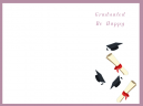 Good Luck Graduation Greeting Cards Template - Graduated - be happy