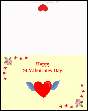 Happy St Valentine's Day Card