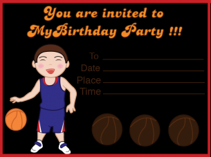 basketball invitations
