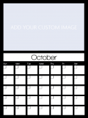 Newly Personalized October Custom Calendar - Ready to make you own calendar
