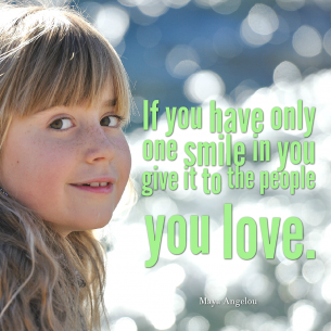 One Smile to Give Quote 