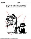 Put a Label on the Witch Worksheet