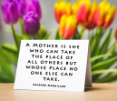 Mother's Day Quotes by Gaspard Mermillod - A mother is she who can take the place of all others but whose place no one else can take.