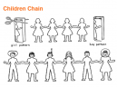 Children Chain Origami Crafts