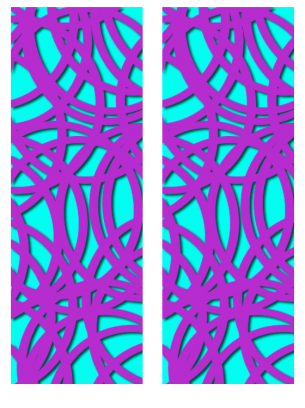 Purple Pattern Design Bookmark 