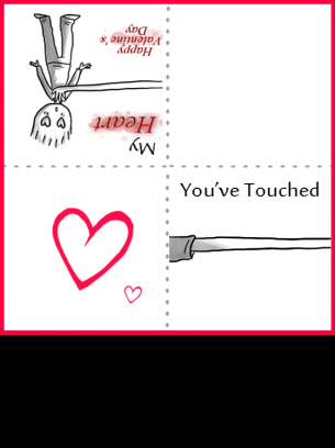 Touched Heart Valentine Card