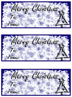 Blue Ice Christmas Card 