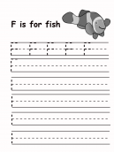 Trace the Letter F Worksheet