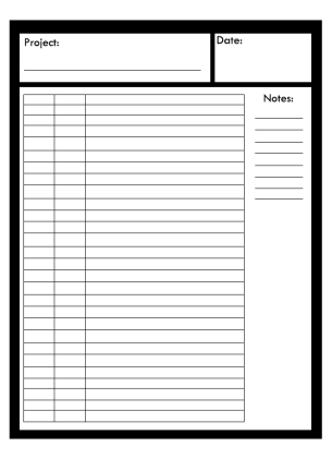 Basic Blank Calendars Template