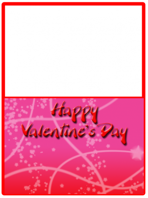 Pink and Red Valentines Card