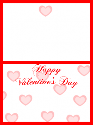 Valentine's Day Card Red Heart