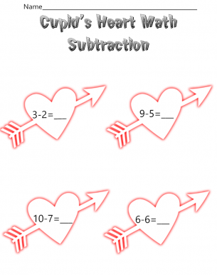 Math Subtraction Worksheets Cupid