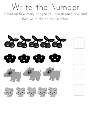 Fill in Number Worksheets