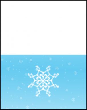 Blue and Snowflake Cards
