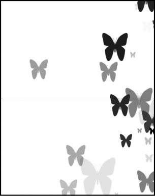 White Butterfly Design Cards