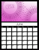 June 2013 Month Calendars