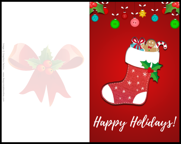 Free Printable Cards - Perfect for family and friends this holidays
