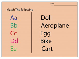 match the following worksheets