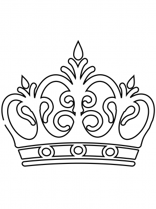Royal Crown Coloring Sheets