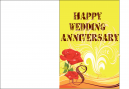 Rose Anniversary Greeting Cards - Rose wedding Anniversary