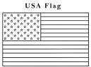USA Flag Coloring Sheets