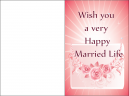 Happy Married Life Greeting Cards - Wishing you a very happy married life