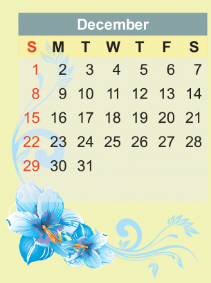 December 2013 Calendar