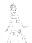 Disney Princess Tiana Coloring Sheets