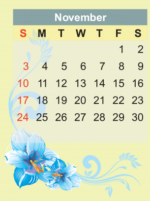 November 2013 Calendar