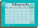 March Calendar Blank Template