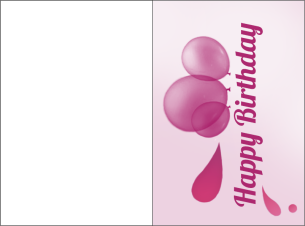 Balloons Birthday Card - Special Birthday Gift Printable Happy Birthday Card