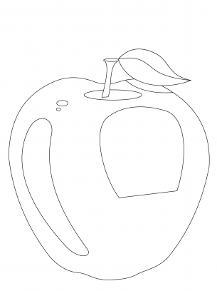 Apple Coloring Sheet